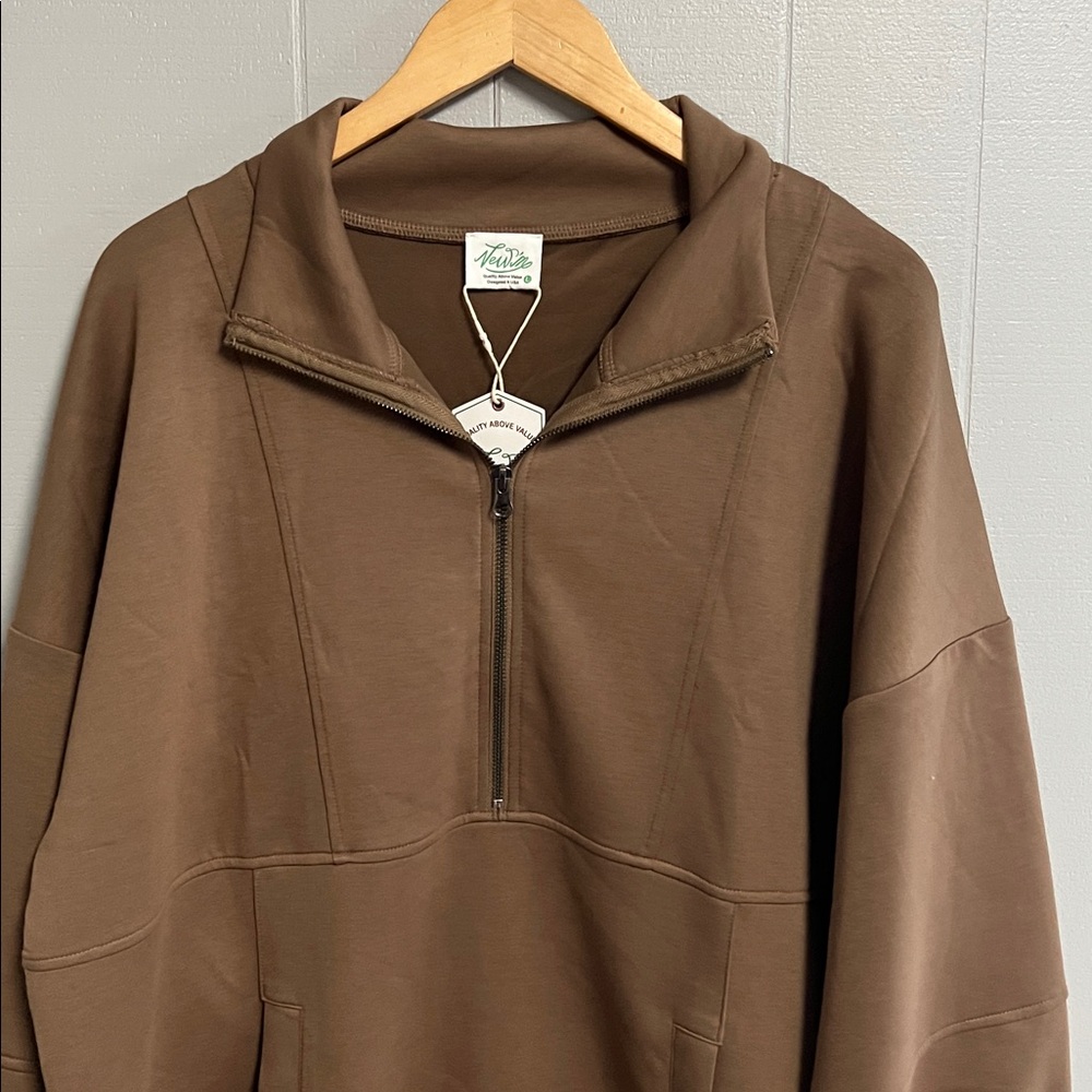 NWT New In Pullover Large Brown - Picture 3 of 11